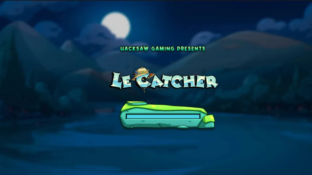 Le Catcher slot game character raccoon angler