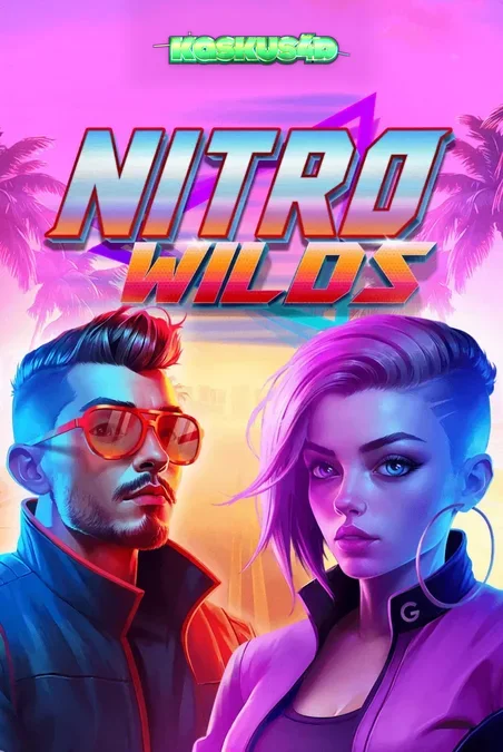 Tampilan visual neon dan retro pada slot Nitro Wilds